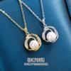 Collar Redondo de Plata de Ley S925 con Perla de Agua Dulce y Diseño Natural, Regalo Versátil y Práctico para Mamá en el Día de la Ropa de Dama