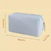 Bolsa de maquillaje rayada personalizada, juego de seersucker de gran capacidad más vendido en Amazon transfronterizo, impermeable, con asa, nailon, para mujer