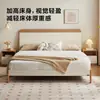Cama de Panel Moderna y Sencilla Habitación de Alquiler para Apartamento Pequeño Dormitorio Principal Bed & Breakfast Segundo Dormitorio Adecuada para Cama de Personas Mayores Uso Doméstico Estilo Madera Maciza Cama Matrimonial