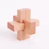 Madera de Haya 4.5cm Cerradura Kongming Luban Juego Completo Regalo Educativo Infantil Juguete de Madera con Ensamblaje Machihembrado Detalles en Empaque de Plástico