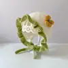 Touca de Bebê para Outono e Inverno, Touca de Lã Tricotada Fofa para Meninas, Touca Quente Protetora de Orelhas para Meninos, Touca à Prova de Vento Protetora de Orelhas para Inverno