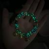 Pulsera de esmalte color gris incienso luminoso con pan de oro Pulsera método antiguo de Zibo para hombres y mujeres bestia devoradora de oro cuentas de esmalte de colores multicolores Duobao al por mayor