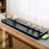Bandeja de té de piedra Wujin natural con relieve para uso doméstico y de oficina, tamaño grande y pequeño, drenaje simple, mesa de té, en stock, venta al por mayor