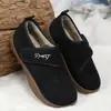 Comercio Electrónico Transfronterizo Velcro Fácil de Poner/Quitar Zapatos de Algodón para Mujer y Personas Mayores Protección contra el Frío Otoño/Invierno Suela Suave Zapatos Casuales Suministro al por Mayor