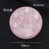Matriz de Siete Estrellas de Amatista Natural con Base de Cristal Morado y Blanco, Disco de Piedra Cruda de Cristal, Adorno Mayorista para Mejorar la Fortuna en la Oficina en Casa