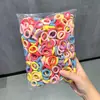 Anel de toalha de cabelo infantil não danificante, elástico de cabelo de alta elasticidade para meninas, elástico de polegar para menininhas, prendedor de cabelo de bebê