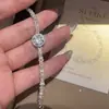 Pulsera Redonda de Circonita Colorida Super Brillante, Sensación de Lujo Ligero y Alta Gama, Exquisita Pulsera Estilo Coreano, Joyería de Mano de Moda, Diseño de Nicho