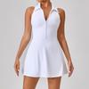 Primavera e Verão Novo Apertado Emagrecimento Cintura Alta Vestido Esportivo Feminino Running Golf Tênis Fitness Terno Laiel terno