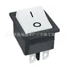 Interruptor de Aparato de Seguridad Cqc Kcd4 de 6 Pines y 2 Velocidades Cubierta Blanca 16A250V Tarjeta Única Botón de Encendido para Electrodoméstico