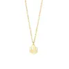 Collar con Colgante de Fortuna de Plata de Ley 925 para Mujer, Cadena para Clavícula de Moda Estilo Chino Nuevo con Carácter de Fortuna, Modelo de Regalo en Vivo, Estilo Popular de Concha de Agua