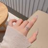 Anillo de plata esterlina S925 flor seguridad anillo femenino personalidad nicho anillo de cola celebridad de Internet Nuevo índice de fortuna anillo regalo