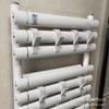 Radiador de calefacción colgador de ropa colgante de toalla cesta trasera pequeña baño calefacción colgador de ropa toallero estante de almacenamiento multifuncional