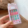 Novas Unhas Wearable de Resina 3D para Crianças, Adesivos de Unha Adesivos Fofos de Desenho Animado, Unhas Postiças, Peças de Unha Prontas para Venda por Atacado