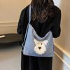 Otoño Invierno y Invierno Bolsa Tote de Trabajo de Gran Capacidad para Mujeres 2025 Nueva Popular Linda Cachorro Tres Mochilas