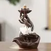 Ventas Directas de Fábrica Primavera Nuevo Mano de Buda Corazón de Loto Quemador de Incienso de Flujo Inverso Creativo Quemador de Incienso de Arena Púrpura Accesorios para el Hogar Adornos