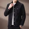Chaqueta cortavientos versátil de alta gama estilo retro de un solo botón para jóvenes, nueva tendencia, estilo coreano, ligera, business casual, con solapa