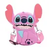 Popular Bolsa Cruzada Linda de Celebridad de Internet Stitch, Bolsa de Silicona de Moda Multiforma para Niñas Pequeñas, Bolsa de Hombro Única de Fábrica