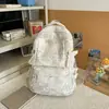 Mochilas Modernas e Descoladas para Alunos do Ensino Médio Masculino, Mochilas com Estampa Graffiti para Alunas do Ensino Fundamental II, Mochilas Leves de Grande Capacidade para Estudantes Universitários