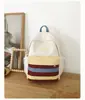 Mochila Nueva de Aspecto Elegante Estilo Chica de Dibujos Animados Estilo Japonés Ins Pequeña Fresca Empalme de Color Contrastante Mochila para Estudiante de Secundaria