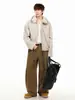 OreetaAmericana Lujo Accesible Estilo Old Money Chaqueta de Imitación Gamuza para Hombres y Mujeres Cuello de Piel Desmontable Chaqueta Casual para Parejas