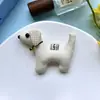 Tecido Xadrez Coreano Cor Pura Sino Cachorro Acessórios de Joias DIY Broche Clipe de Bico de Pato Chaveiro Acessórios para Roupas Sapatos