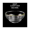 Taza de té Taza de anfitrión Juego de té de vidrio para el hogar Niñas Alto valor Pintado a mano Tamaño pequeño Taza de degustación Taza para oler