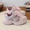 Tênis dad shoes infantis, tênis de sola macia para meninas, nova coleção outono 2026, estilo doce e casual, tênis de corrida leves e impermeáveis