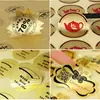 Guangjinlong diversas especificaciones autoadhesivo troquelado impermeable antiaceite antialcohol papel de etiqueta etiqueta pasta de sellado de color