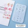 Molde de silicona para pendientes con forma de gota de cristal de amapola, para hacer tú mismo, para joyería casera, colgante, espejo