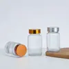 Botellas Cápsula, Botellas de Vidrio Transparente para Alimentos Saludables, Botellas Vacías, Pastillas de Cordyceps, Botellas de Medicamentos, Botellas de Polvo de Goji, Capacidad Pequeña