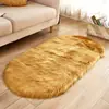 Alfombra Creativa para el Hogar Transfronteriza de Lana Sintética, Tapete de Piso para Sala de Estar, Sofá, Calentador de Pies, Tapete Antideslizante para Dormitorio, Estilo Americano