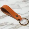 Chaveiro de Couro com LOGO Porta-Chaves PU Simples Chaveiro Chaveiro de Metal Chaveiro de Couro Personalizado