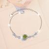 Pulsera de Plata de Ley S925 Más Vendida Transfronteriza Joyería de Moda Simple Redonda Estrella Piedra de Nacimiento Moissanita Pulsera al por Mayor