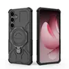 Funda para teléfono Samsung S26 Ultra con soporte giratorio aplicable transfronterizo, anillo M56, dos en uno, cubierta protectora anticaídas