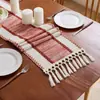 Suministro en Stock, Directo del Fabricante, Adorno de Encaje para Mesa Color Crema para Decoración de Mesa de Cocina Estilo Bohemio Rústico de Granja