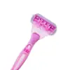 Lâmina de Barbear da Moda para Mulheres, Lâmina de Barbear Manual, Lâmina Depilatória com Lâminas Substituíveis, Embalada, Venda Direta de Fábrica, Em Estoque Atacado