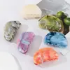 Nuevo Clip para el Cabello de Mujer Estilo Transfronterizo Fresco Degradado Mármol Versátil Moda Peineta para Viajes Diarios Pinza de Tiburón Accesorio para el Cabello