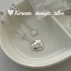 Collar de cuentas de circonitas de amor de plata esterlina S925, joyería de plata brillante, estilo coreano, simple y a la moda, combinable con todo.