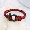2022 transfronterizo Europa y Estados Unidos nuevo Milán cuerda acero inoxidable hebilla de herradura pulsera hombres Joker cuerda de mano joyería al por mayor