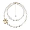 Collar de Perlas Retro Francés, Gargantilla de Múltiples Capas Estilo Palacio, Joyería Exagerada de Nicho, Nuevo Estilo Otoño e Invierno Collar de Perlas para Mujer