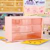 Cajón de almacenamiento de papelería de escritorio para estudiantes, estante organizador para niños, niña, lindo, para joyas, artefacto para llevar un diario a mano
