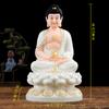 Las Tres Santas Estatuas de Buda de Saha están dedicadas al Salón Completo Familiar de Adornos de Buda Guanyin Ksitigarbha Bodhisattva Sakyamuni Buda Maitreya