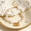 Pulsera de Perlas de Agua Dulce Francesa de Luz Suave para Mujer Moda Lujo Ligero Sensación de Alta Gama Pulsera de Perlas Corazón de la Suerte Joyería de Mano
