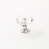 Lujo Ligero en stock Mango de Acrílico Transparente y Cristal Manija de Puerta de Gabinete Armario Cajón Agujero Único