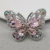 Mariposa Brillante de Pedrería Hecha a Mano Accesorios para Joyería DIY Pinzas para el Cabello Adornos para el Cabello Broche Decoraciones Accesorios para Bolsos Flor para Zapatos Materiales