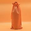 Bolsa de lino para vino tinto de 750 ml con cordón, bolsa de embalaje para botellas de vino, champán, Navidad, imitación de lino, venta al por mayor