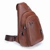 Bolso cruzado de cuero genuino para hombre, Bolso de pecho de piel de vaca de moda para hombre, Bolsos al por mayor de Guangzhou, Mochila para mujer, Bolso de hombro
