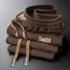 Pantalones de Pierna Recta de Seda de Hielo para Hombre Verano Delgados Modernos de Marca de Alta Gama Diseño de Pantalones de Pierna Ancha Oversize Sueltos Casuales