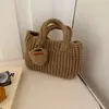 La bolsa tejida súper popular del verano para mujer, nuevo modelo 2026, estilo artístico, bolsa de playa tejida para vacaciones, bolso de hombro y cruzado