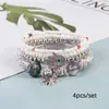 Set de Pulseras Estilo Bohemio Europeo y Americano Nuevo Transfronterizo con Colgantes de Ojo y Mariposa, Accesorios para Fotos, Venta Directa del Fabricante